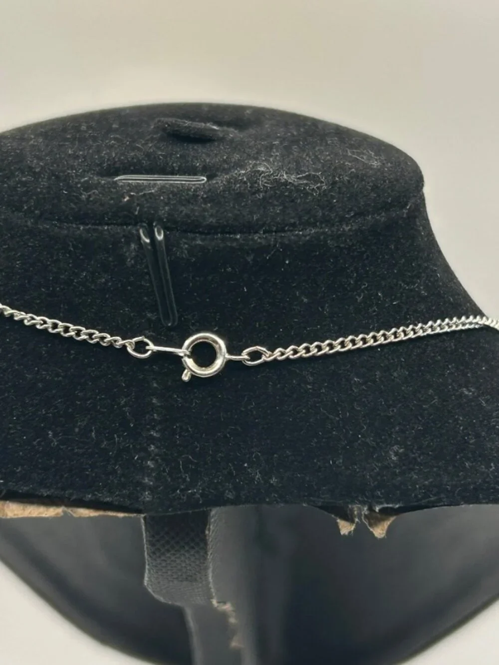 Goth Emo Real Silver Cross Pendant Chain Plated Stainless Steel Streetwear